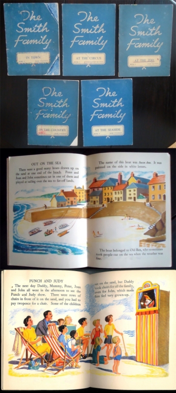 The Smith Family. Book 2 - 6 (of 6): 2: At the zoo. - 3: At the circus. - 4: At the seaside. - 5: In the country. - 6: In town.