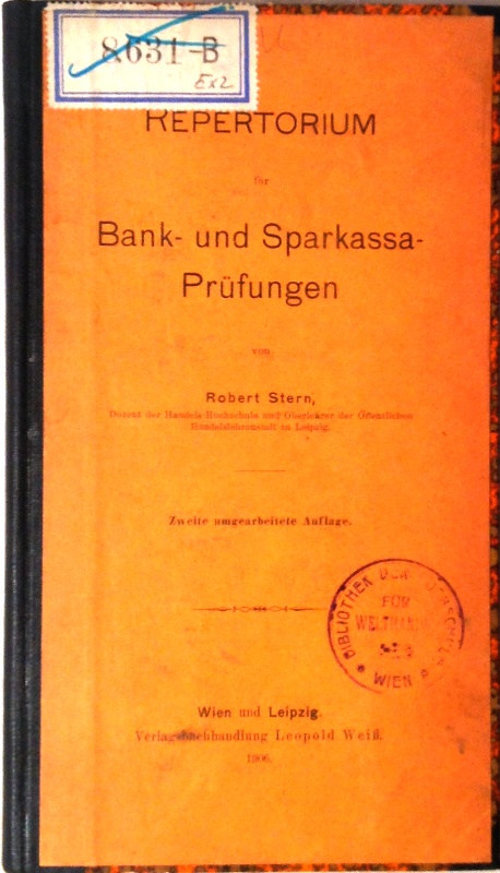 Repertorium für Bank- und Sparkassa-Prüfungen. 2. umgearb. Aufl.