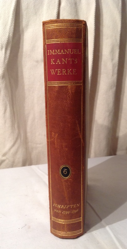 Schiften von 1790-1796. Herausgegeben von Artur Buchenau, Ernst Cassirer und B. Kellermann.