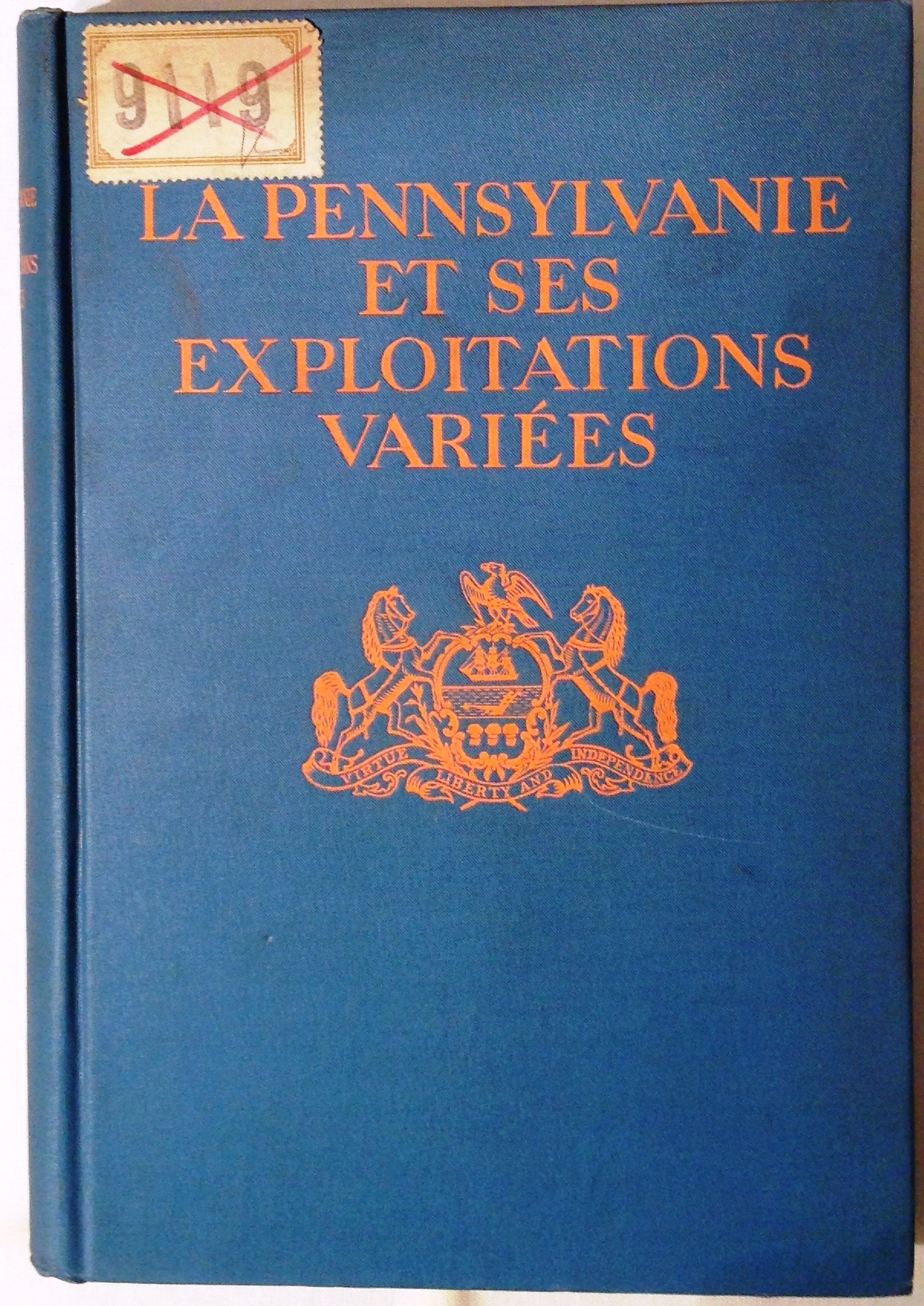 La Pennsylvanie et ses Exploitations variées. Préparé pour le Douzième Congrès International de Navigation.