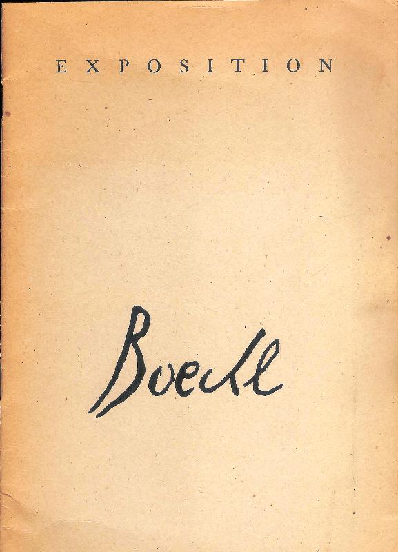 Ausstellungskatalog zu Herbert Boeckl. Gemälde / Zeichnungen / Aquarelle. 7. April - 19. Mai 1946. Akademie der Bildenden Künste, Wien I, Schillerplatz 3.