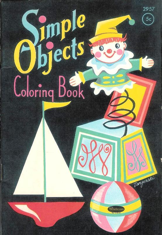 Simple Objects. Coloring Book. Drawings by Susan Dennis.