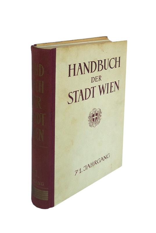 Handbuch der Stadt Wien. 71. amtlich redigierter Jahrgang 1956.