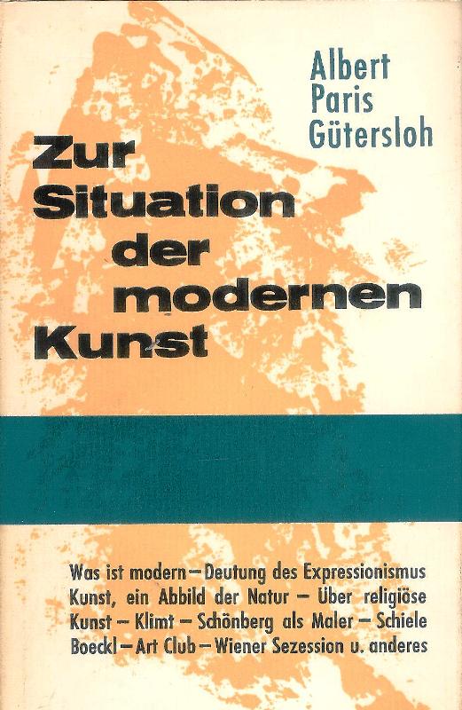 Zur Situation der modernen Kunst. Aufsätze und Reden.