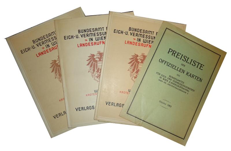 Landesaufnahme. Verlagsverzeichnisse 1948, 1950 und 1952.