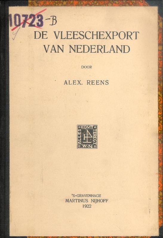 De Vleeschexport van Nederland.