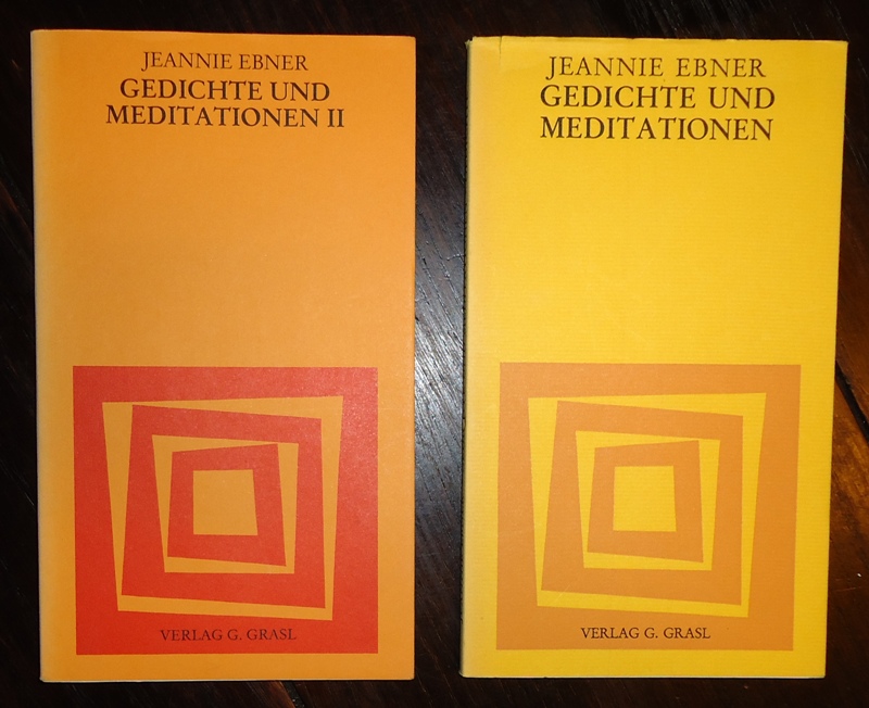 2 WIDMUNGSEXEMPLARE - Gedichte und Meditationen I und II. 2 Bände.