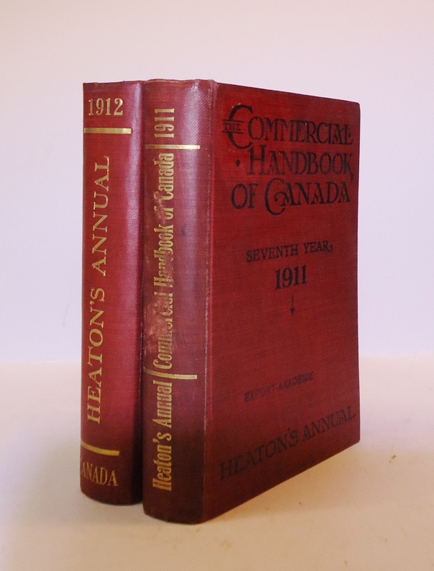 2 Vol. - Heaton´s Annual. The Commercial Handbook of Canada and Boards of Trade Register. Seventh Year 1911 and Eighth Year 1912.