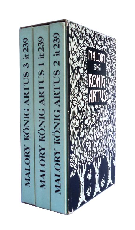 Die Geschichten von König Artus und seiner Tafelrunde. Komplett in 3 Bänden. Mit Illustrationen von Aubrey Beardsley im Jugendstil. Übertragen von Helmut Findeisen auf Grundlage der Lachmannschen Übersetzung. Mit einem Nachwort von Walter Martin.