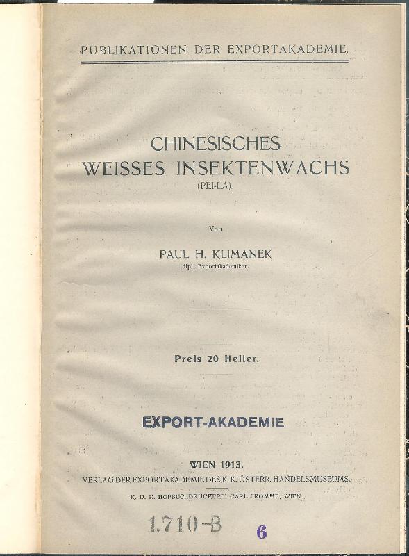 Chinesisches weisses Insektenwachs.