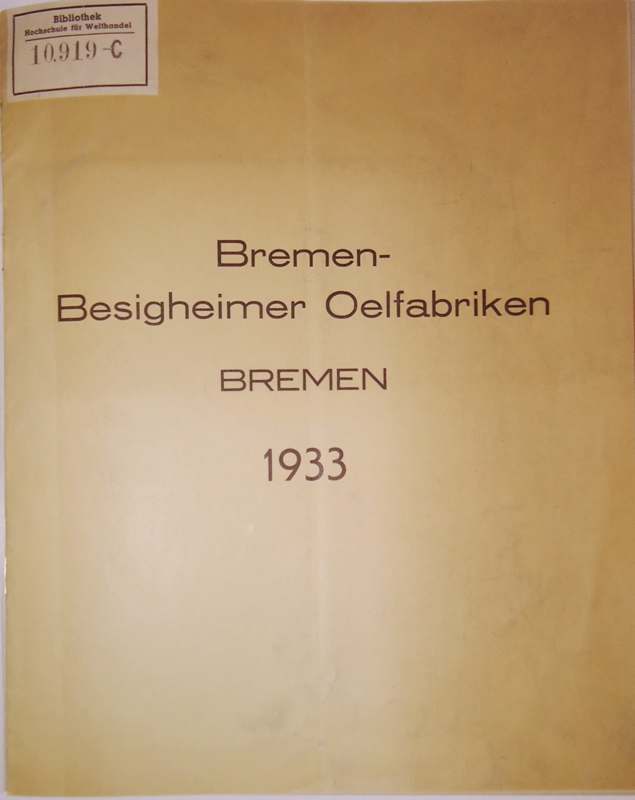 Geschäftsbericht für das 39. Geschäftsjahr 1933.