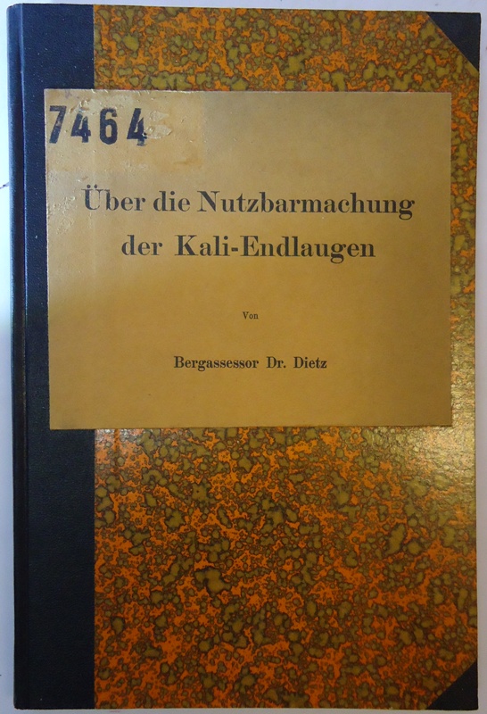 Über die Nutzbarmachung der Kali-Endlaugen.