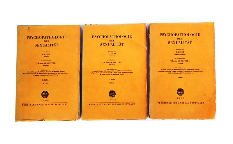 Psychopathologie der Sexualität. Komplett in 2 Bänden (gebunden in 3).