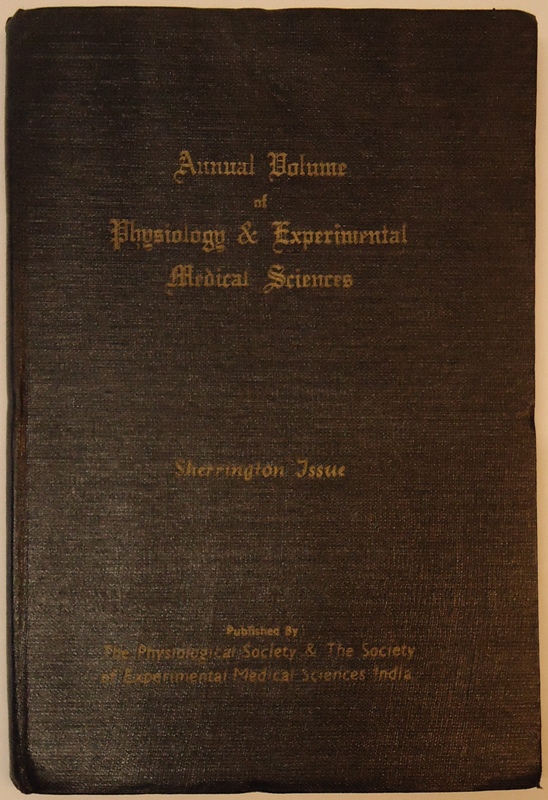 Annual Volume of Physiology & Experimental Medical Sciences. First Issue (1957-58).