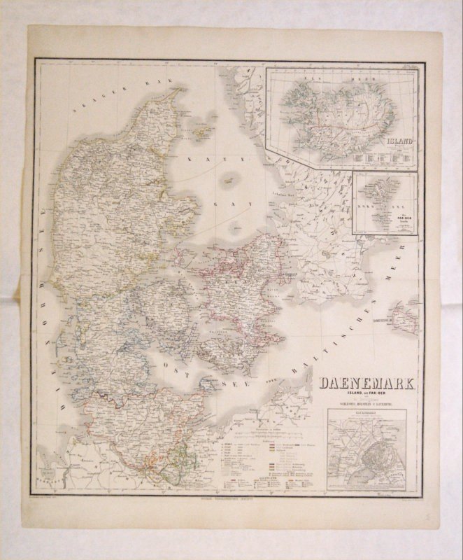 Daenemark, Island, die Far-oer und die Herzogthümer Schleswig, Holstein & Lauenburg.